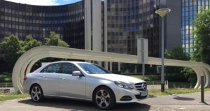 Parlement européen avec vtc strasbourg mercedes classe e 200 Transport VTC haut-de-gamme entre Strasbourg et le parlement européen